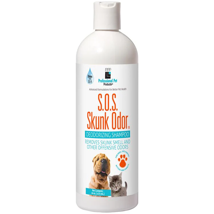 Skunk Odor Shampoo (SOS) for Dogs & Cats