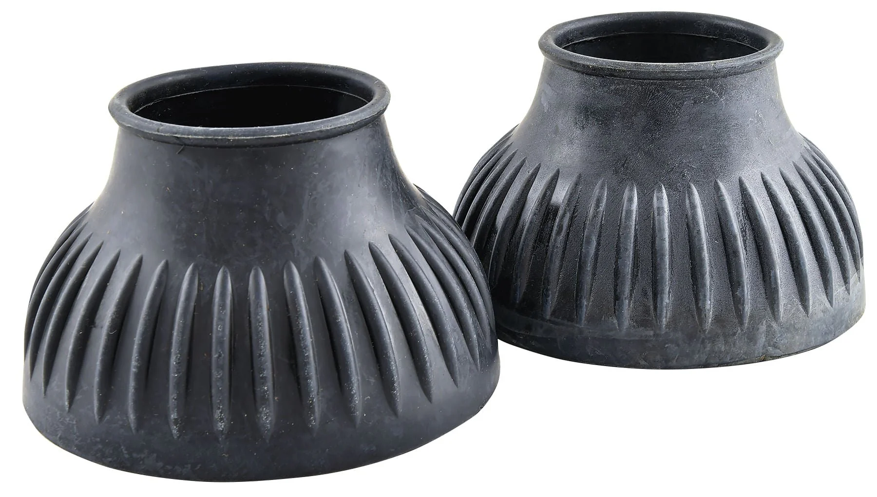 Shires Slide-On Ribbed Horse Bell Boots - Image 2