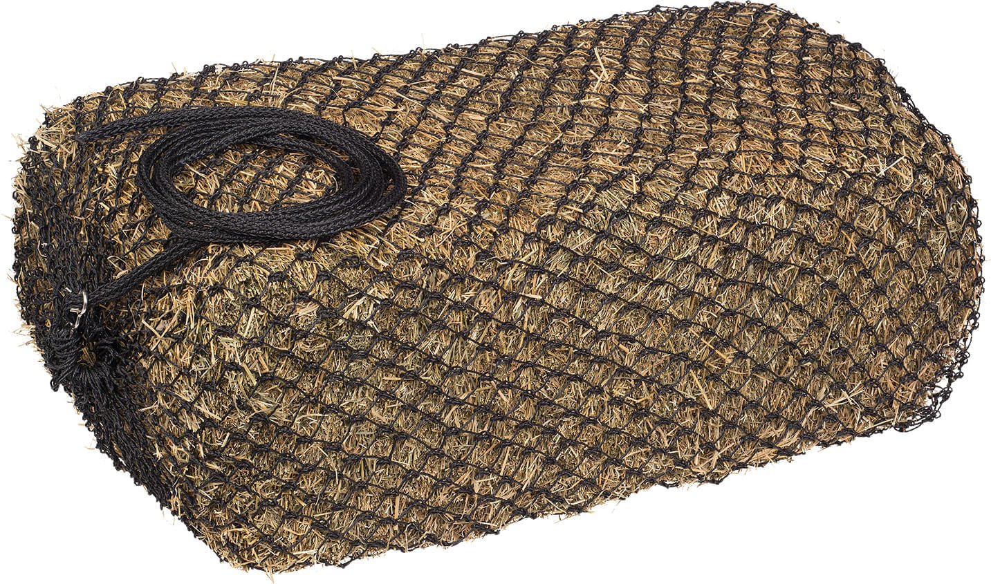Slow Feed Square 2x2 Hay Bale Bag, Black