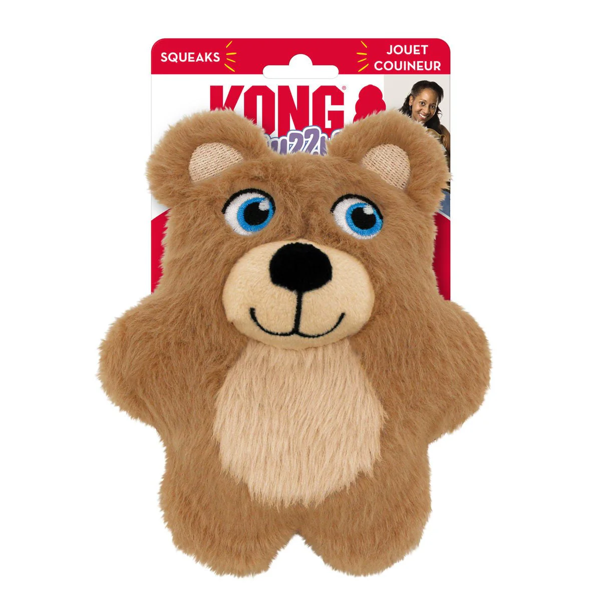 KONG Snuzzles Kiddos Plush Small Dog Toy with Squeaker & Crinkle - Image 9