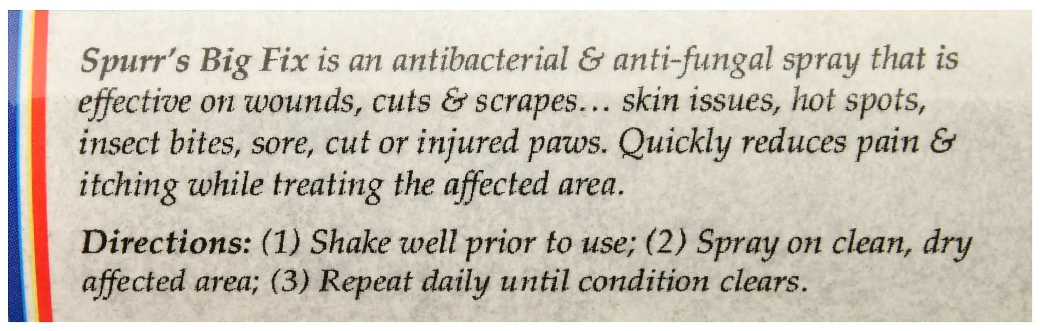 Spurr's Big Fix Antispectic Spray for Animals - Image 5