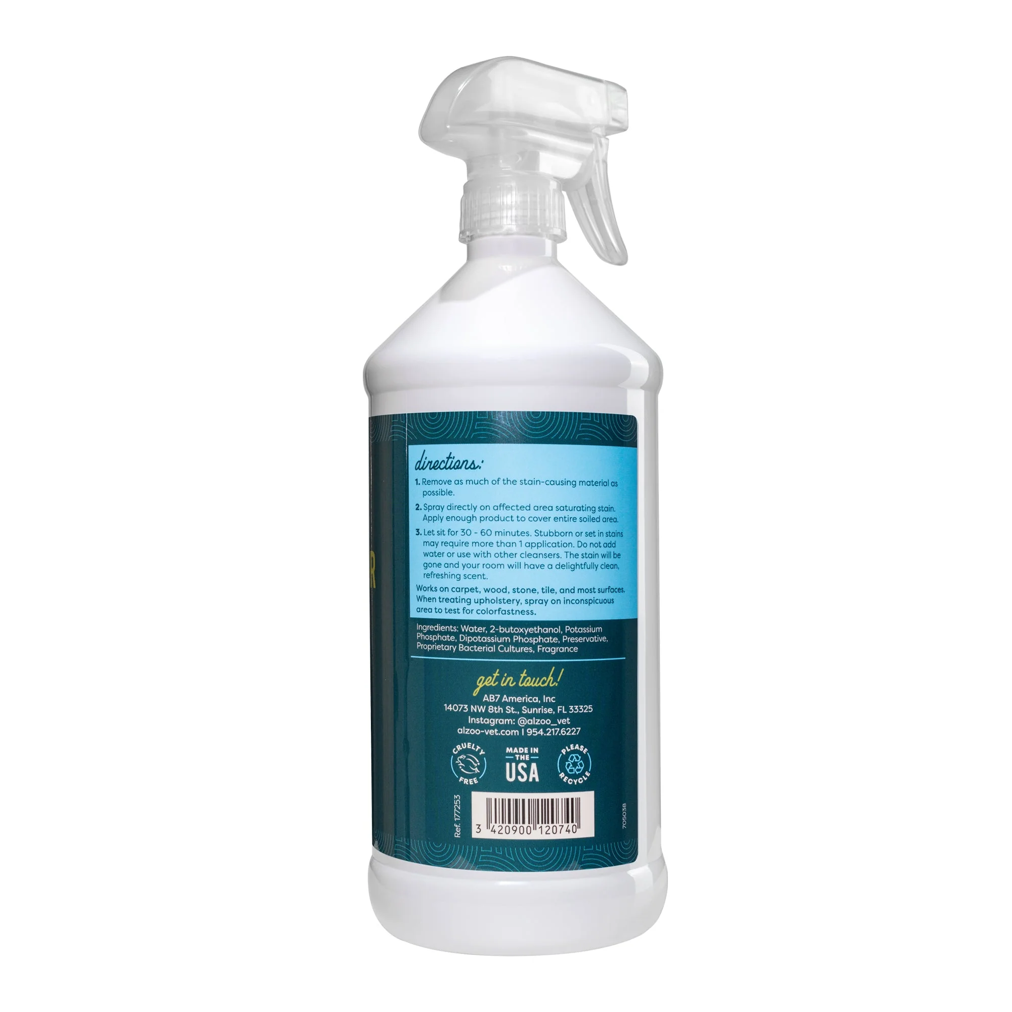 ALZOO Plant-Based Stain & Odor Remover with Active Enzymes & Probiotic Scented Spray - Image 3