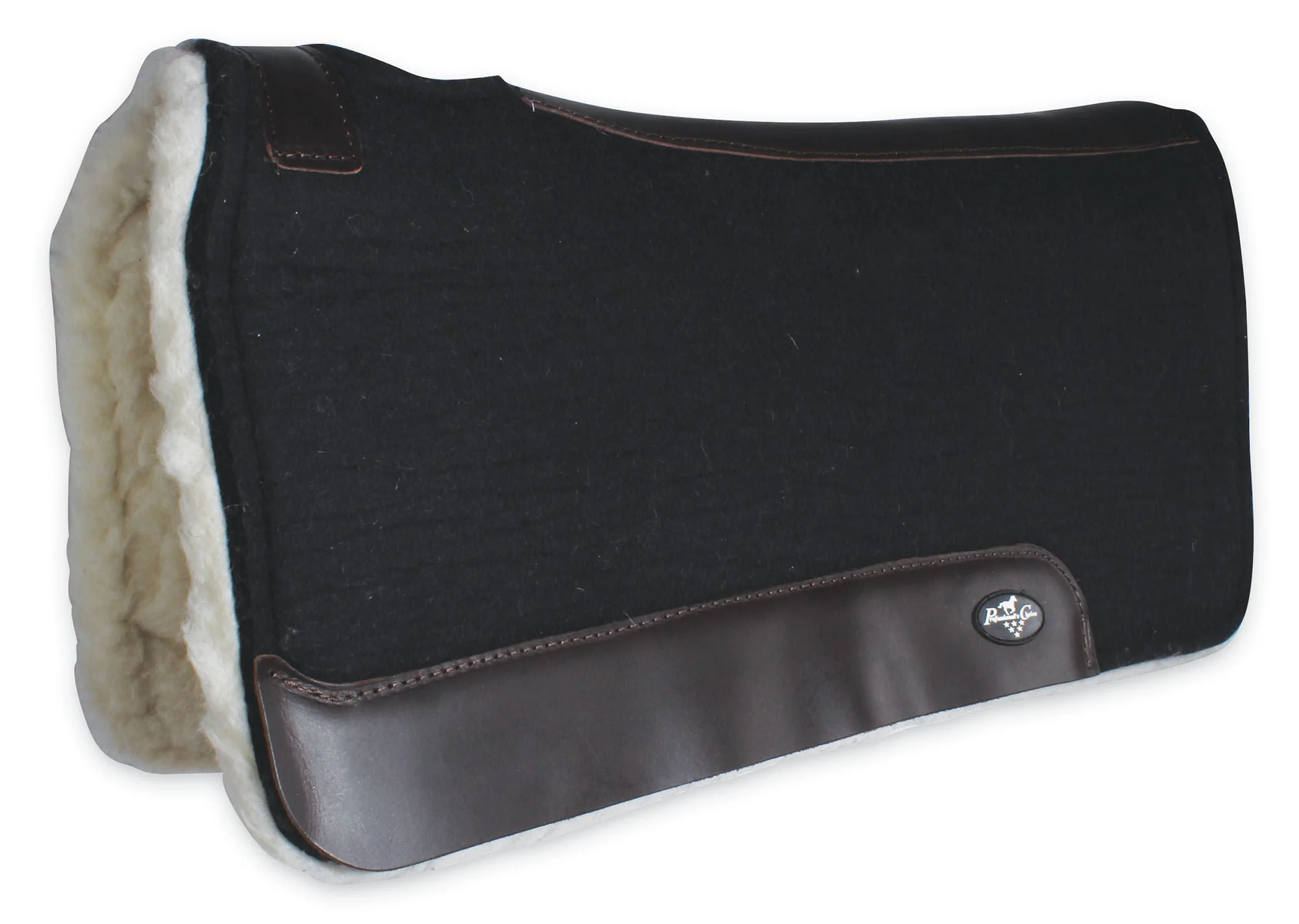 Steam-Pressed Saddle Pad with Fleece Bottom