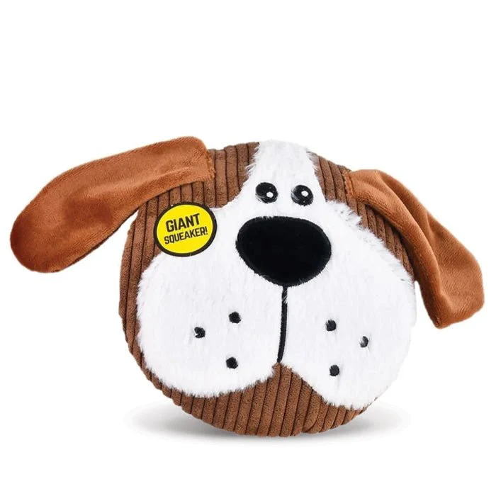 Sub-Woofers Stuffing-Free Flat Assorted Farm Animal Corduroy Dog Toy with Large Squeaker, Each - Image 2