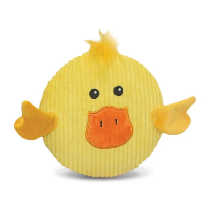Sub-Woofers Stuffing-Free Flat Assorted Farm Animal Corduroy Dog Toy with Large Squeaker, Each - Image 4