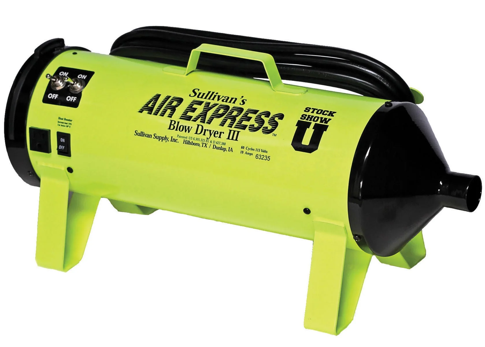 Sullivan's Air Express III – High-Powered Dual Motor Pet & Livestock Blow Dryer with Heat Booster - Image 9
