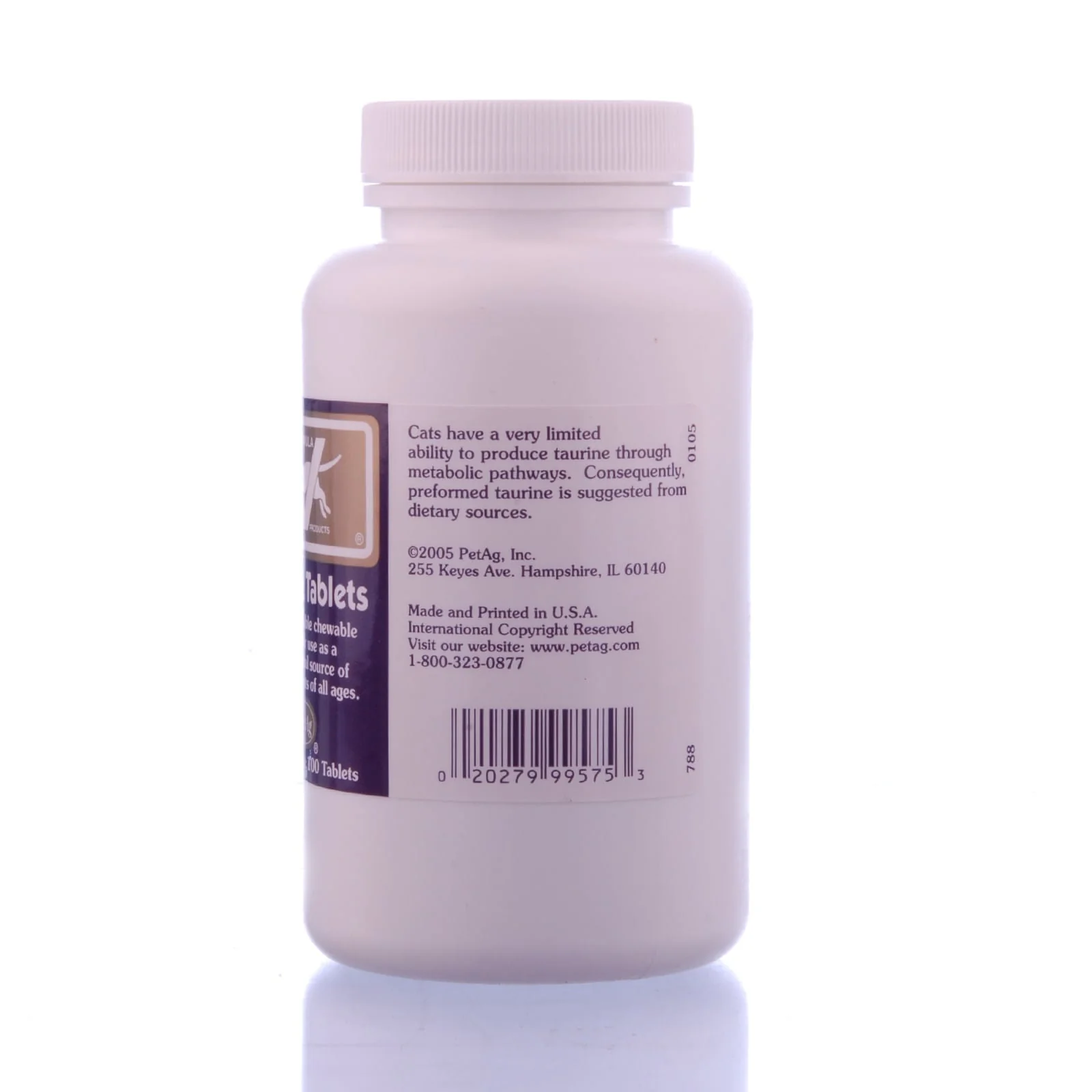 PetAg Taurine Tablets for Cats, 100 Count - Image 2