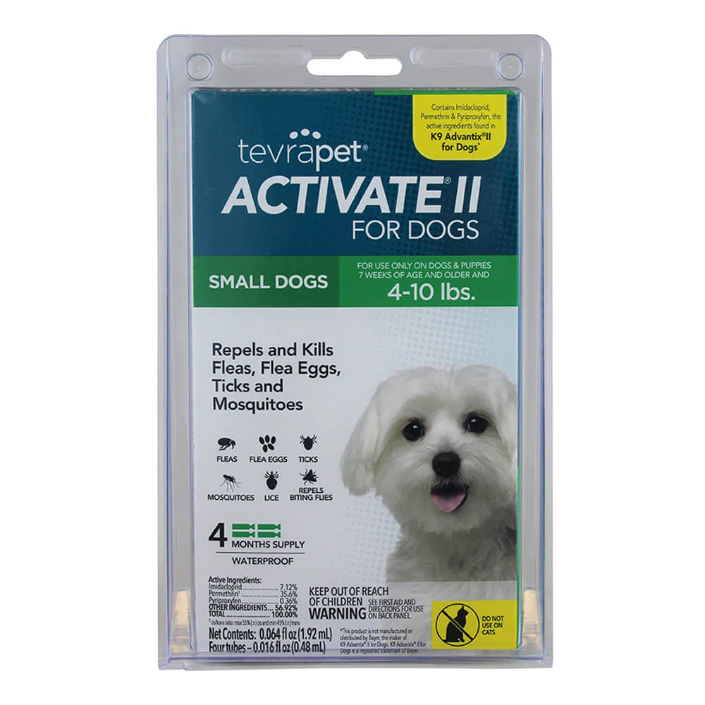 TevraPet Activate II for Dogs, 4 Month Supply