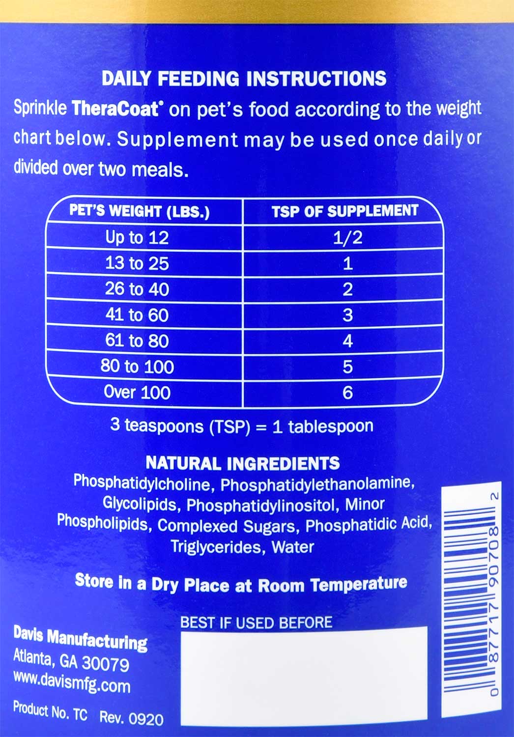 TheraCoat Skin & Coat Supplement for Dogs & Cats - Image 4
