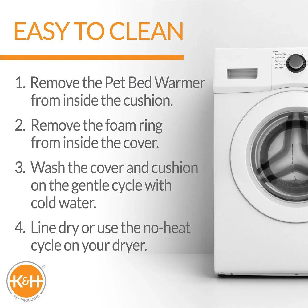 K&H Pet Products Thermo-Kitty Bed Indoor Heated Cat Bed – Safe, Energy Efficient & Washable - Image 5