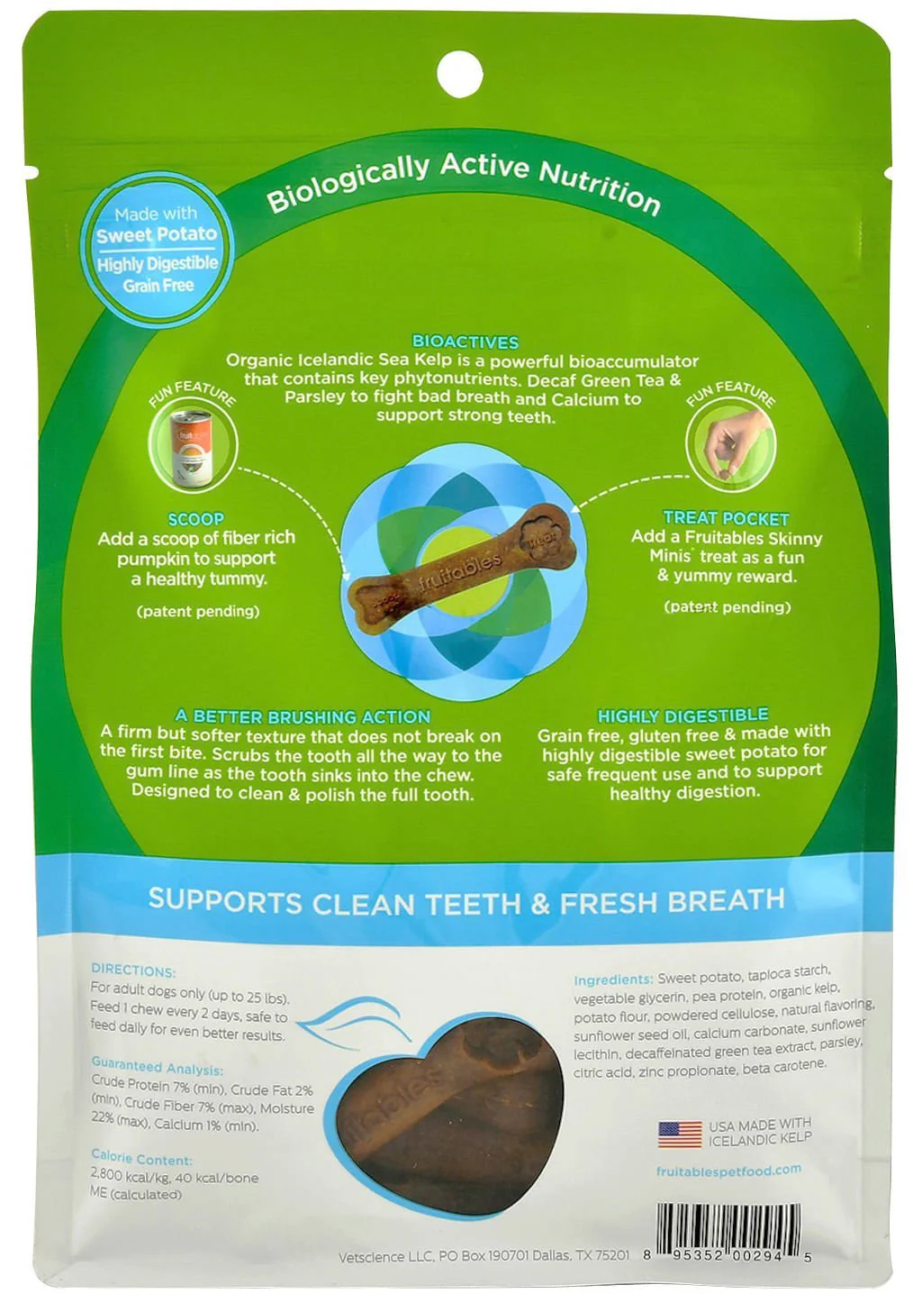 Fruitables BioActive Fresh Mouth Dental Chews For Dogs - Image 8