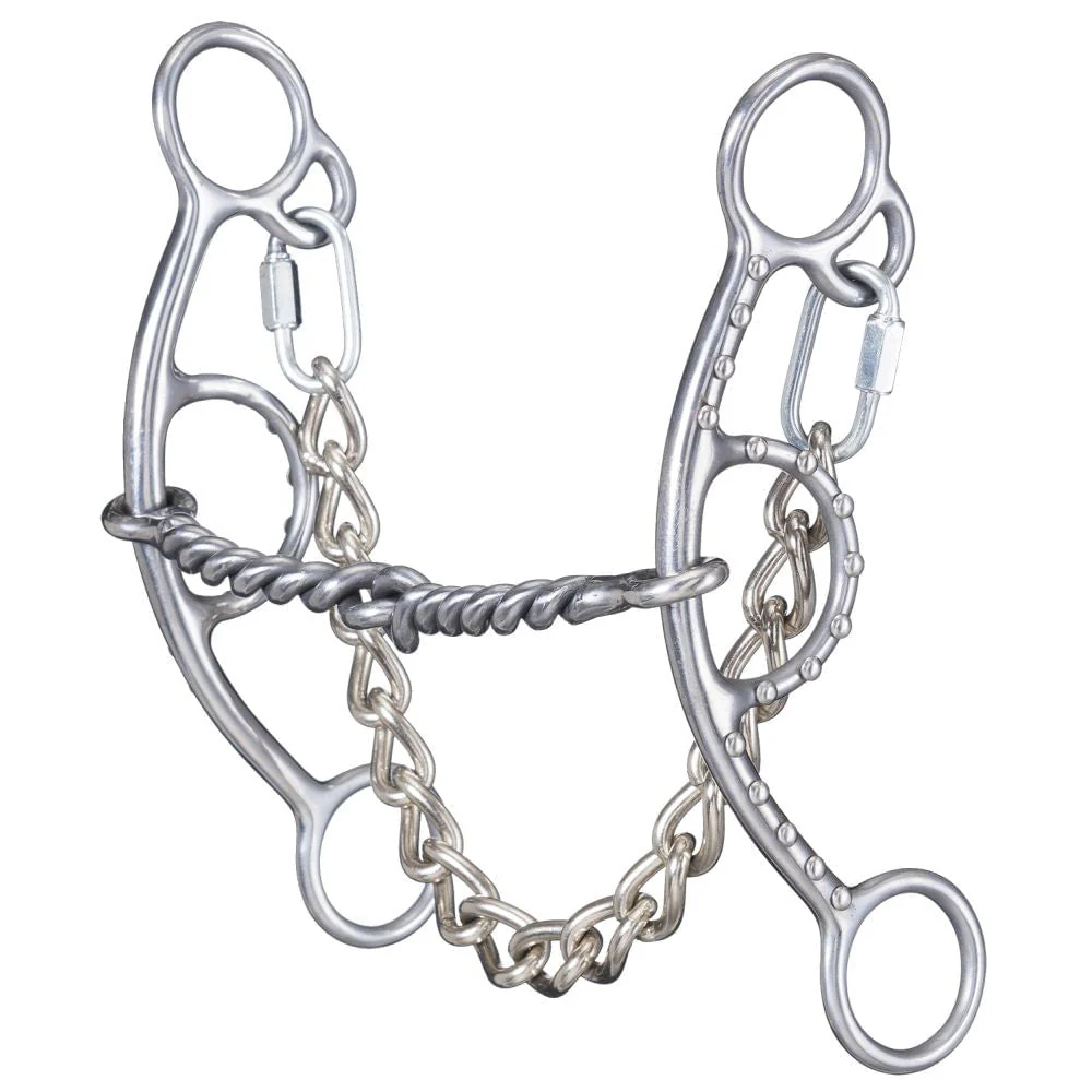 Tough1 Sweet Iron Twisted Wire Short Shank Gag Snaffle
