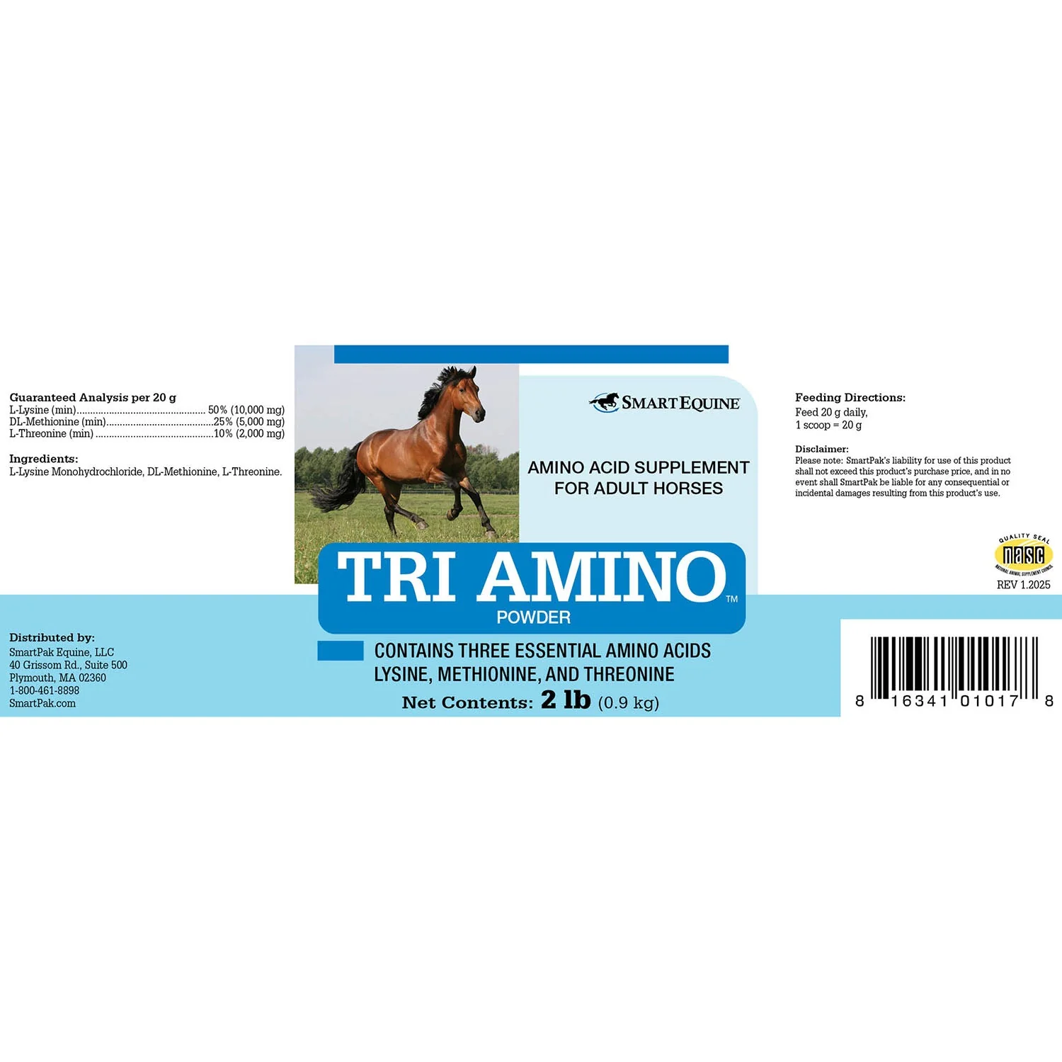 Tri-Amino Amino Acid Supplement for Horses, Powder - Image 2