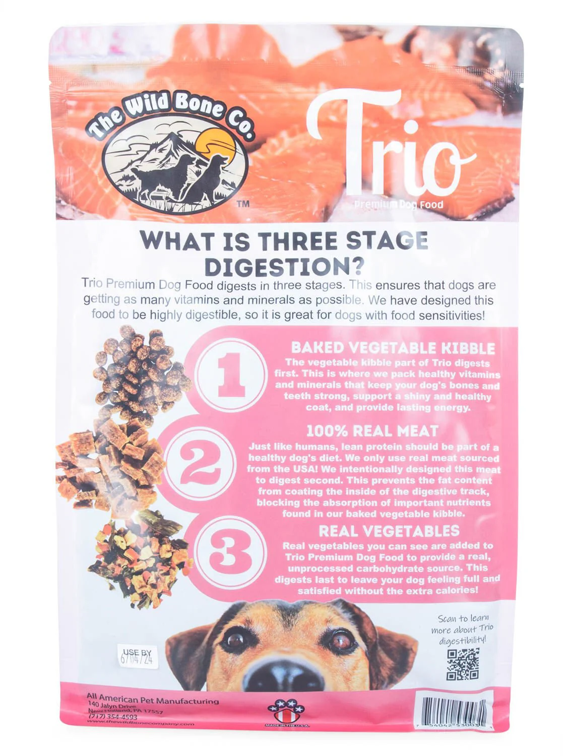 The Wild Bone Company Trio Premium Grain Free Dry Dog Food, 3 lb - Image 5