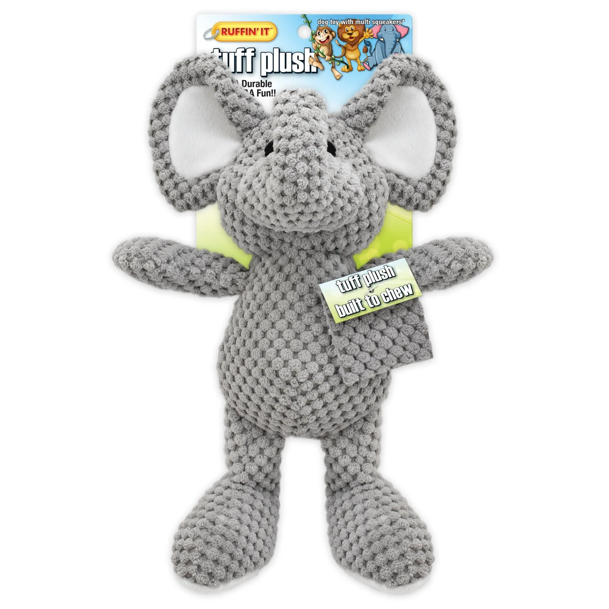 Tuff Plush Assorted Dog Toys - Elephants, Lions, Monkey - Image 4