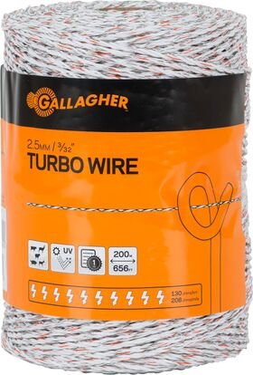 Gallagher Turbo Wire, White, 3/32” (2.5mm) – High-Conductivity Electric Fence Wire for Livestock, Portable & Long-Distance - Image 3