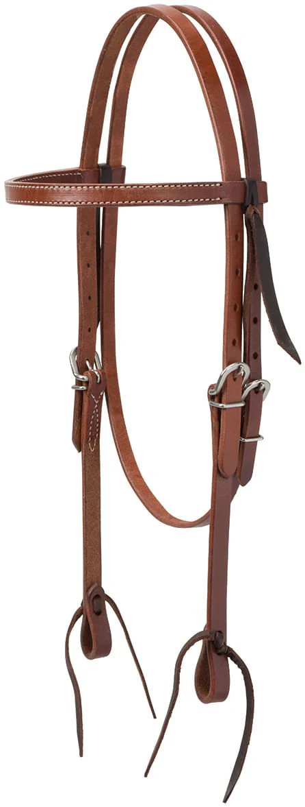Weaver Turquoise Cross Skirting Leather Browband Horse Headstall