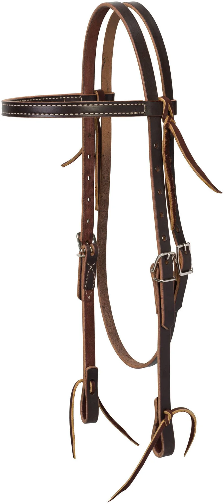 Weaver Turquoise Cross Skirting Leather Browband Horse Headstall - Image 2