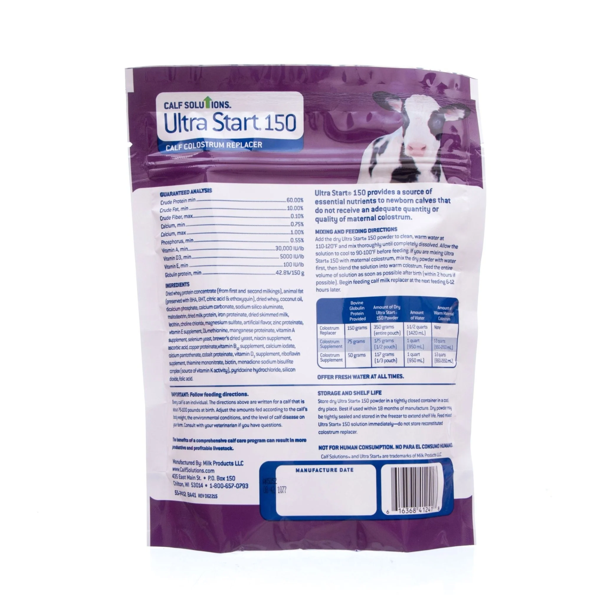 Ultra Start 150 Colostrum Replacer, 350 g - Image 4