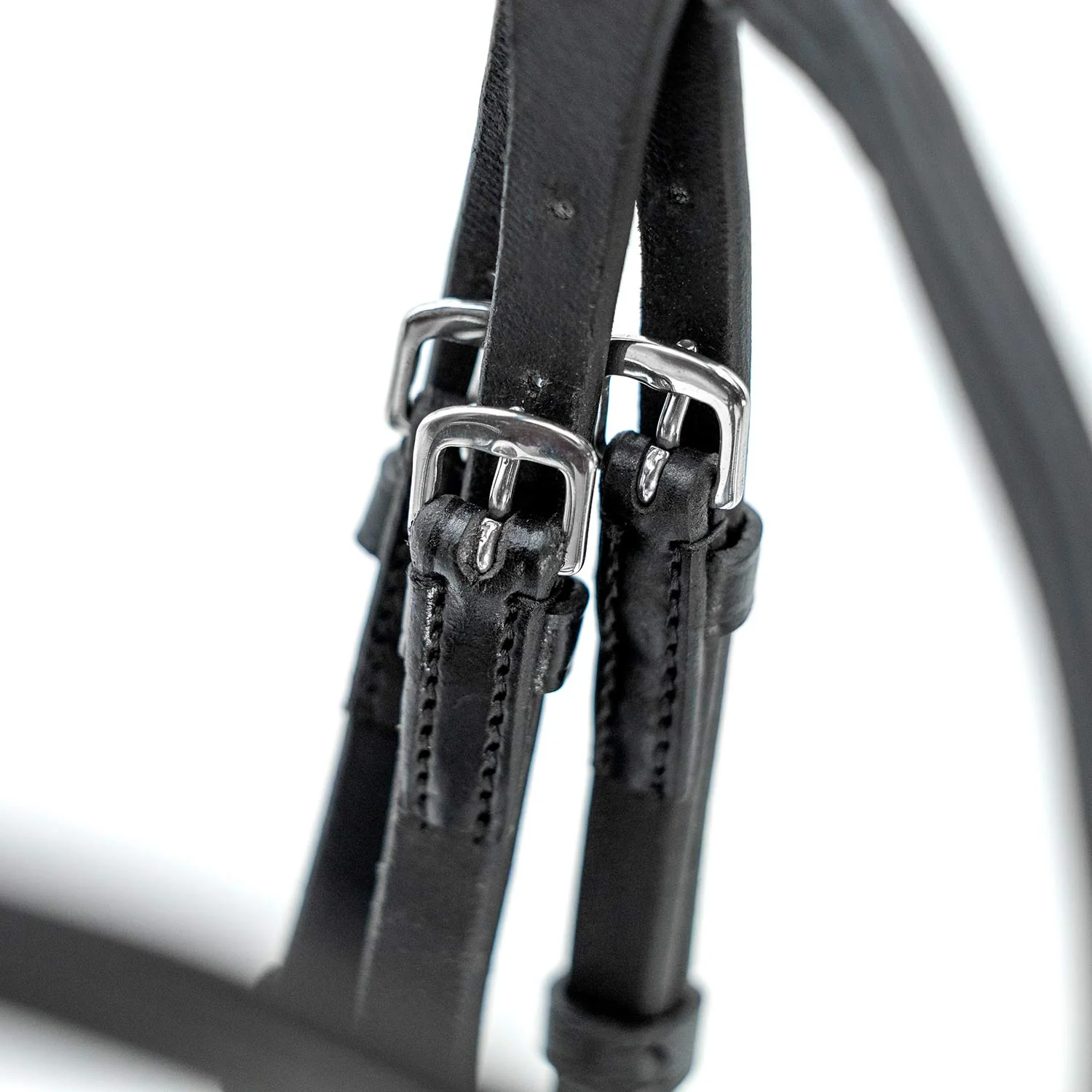 Jeffers Uniquely English "Aachen" Leather Dressage Bridle with Reins for Horses - Image 6