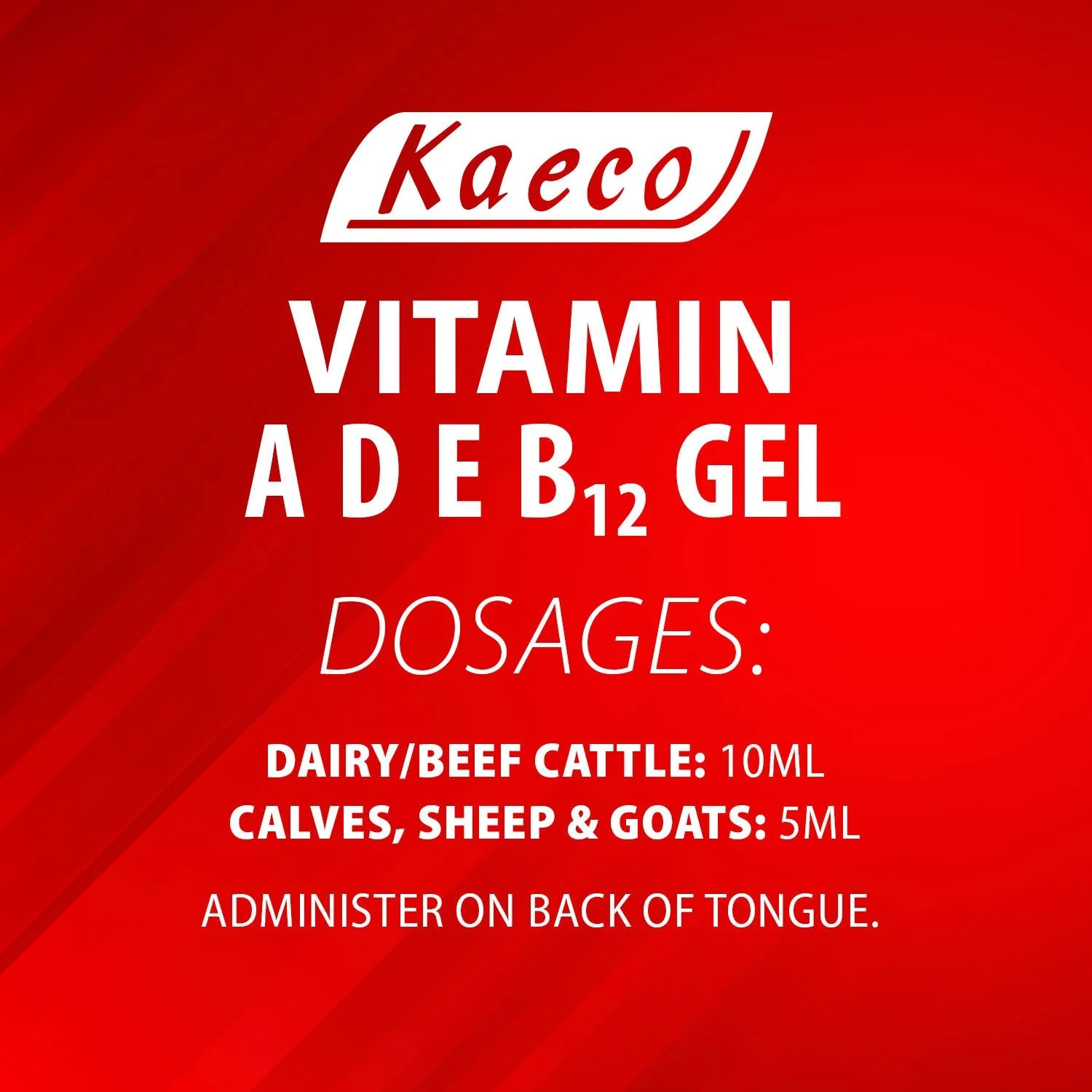 Kaeco Vitamin A, D, E & B12 Gel Supplement for Livestock - Image 3