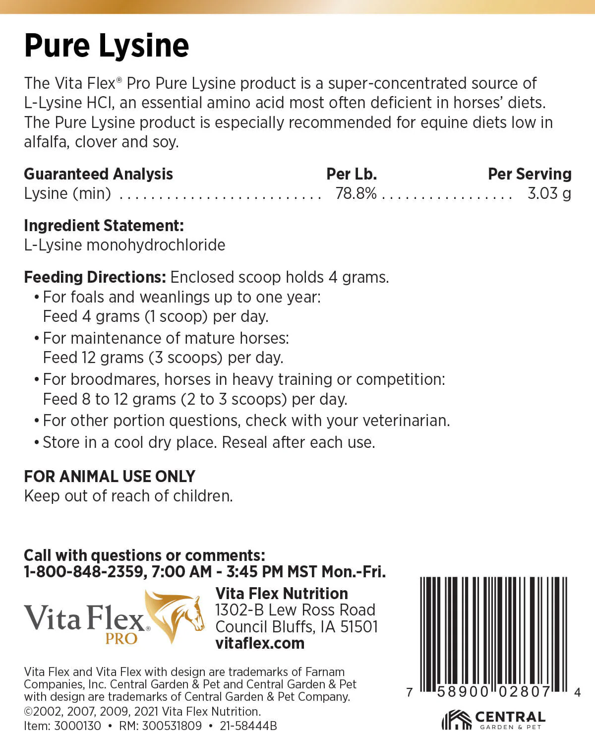 Vita Flex Pure Lysine, 151 Day Supply - Image 2