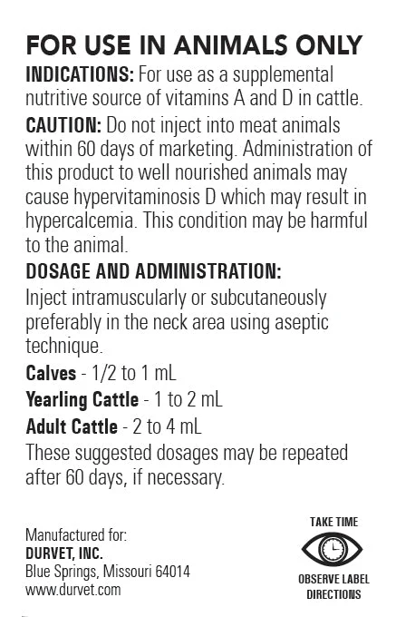 Vitamin AD Injection for Cattle, 250 ml - Image 2