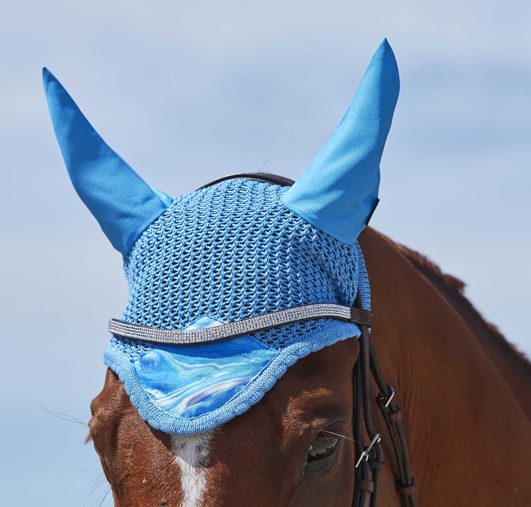 WeatherBeeta Prime Marble Ear Bonnet for Horses