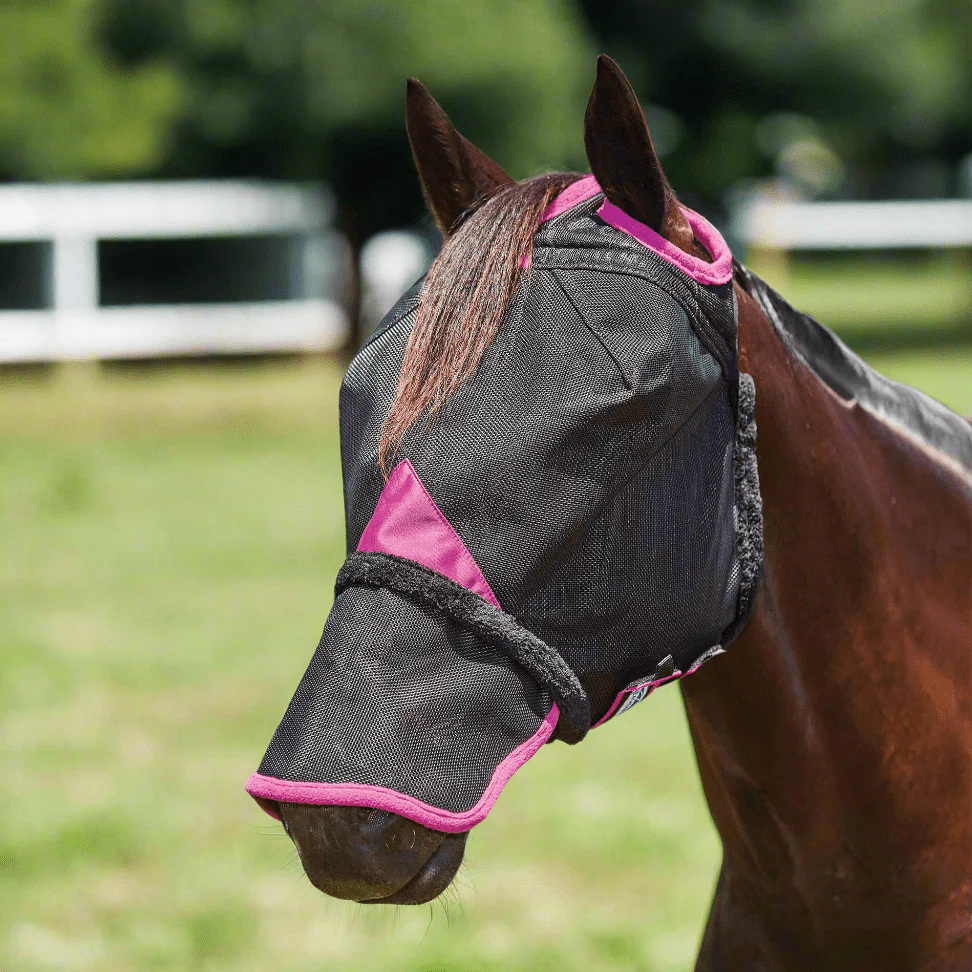 Weatherbeeta ComFITec Deluxe Durable Mesh Horse Fly Mask with Nose