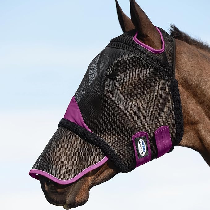 Weatherbeeta ComFITec Durable Mesh Horse Fly Mask with Nose