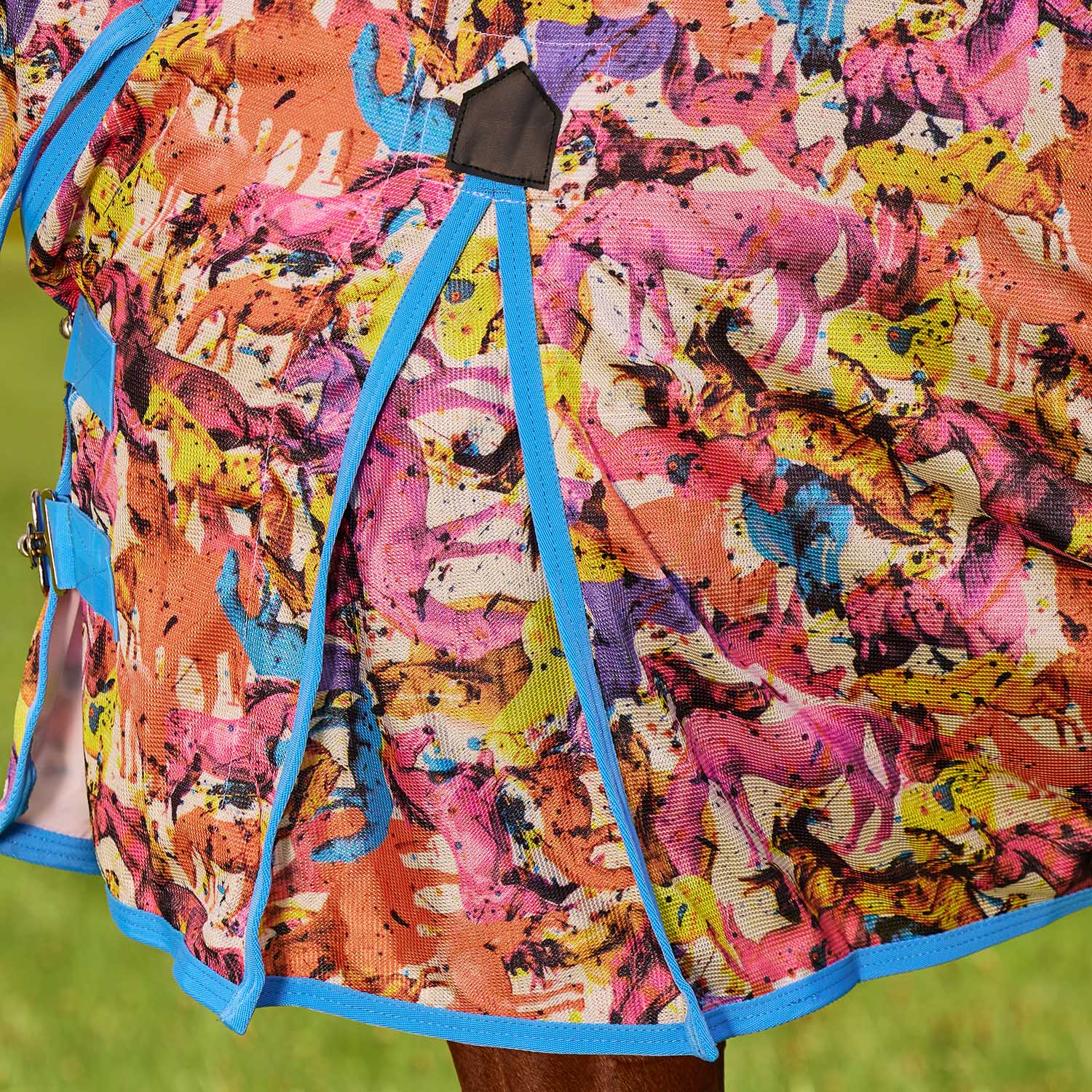 WeatherBeeta Saxon Combo Neck Mesh Horse Fly Sheet with Belly Wrap - Image 5