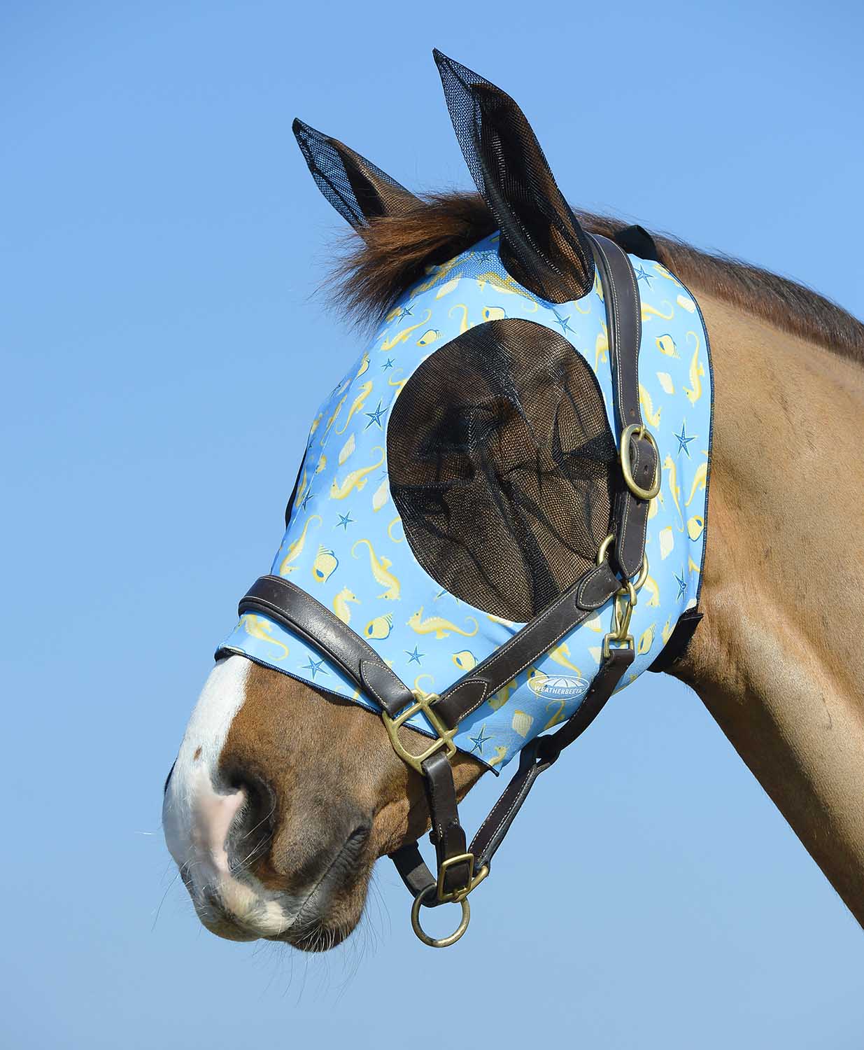Weatherbeeta Stretch Bug Eye Saver Horse Fly Mask with Ears - Image 2