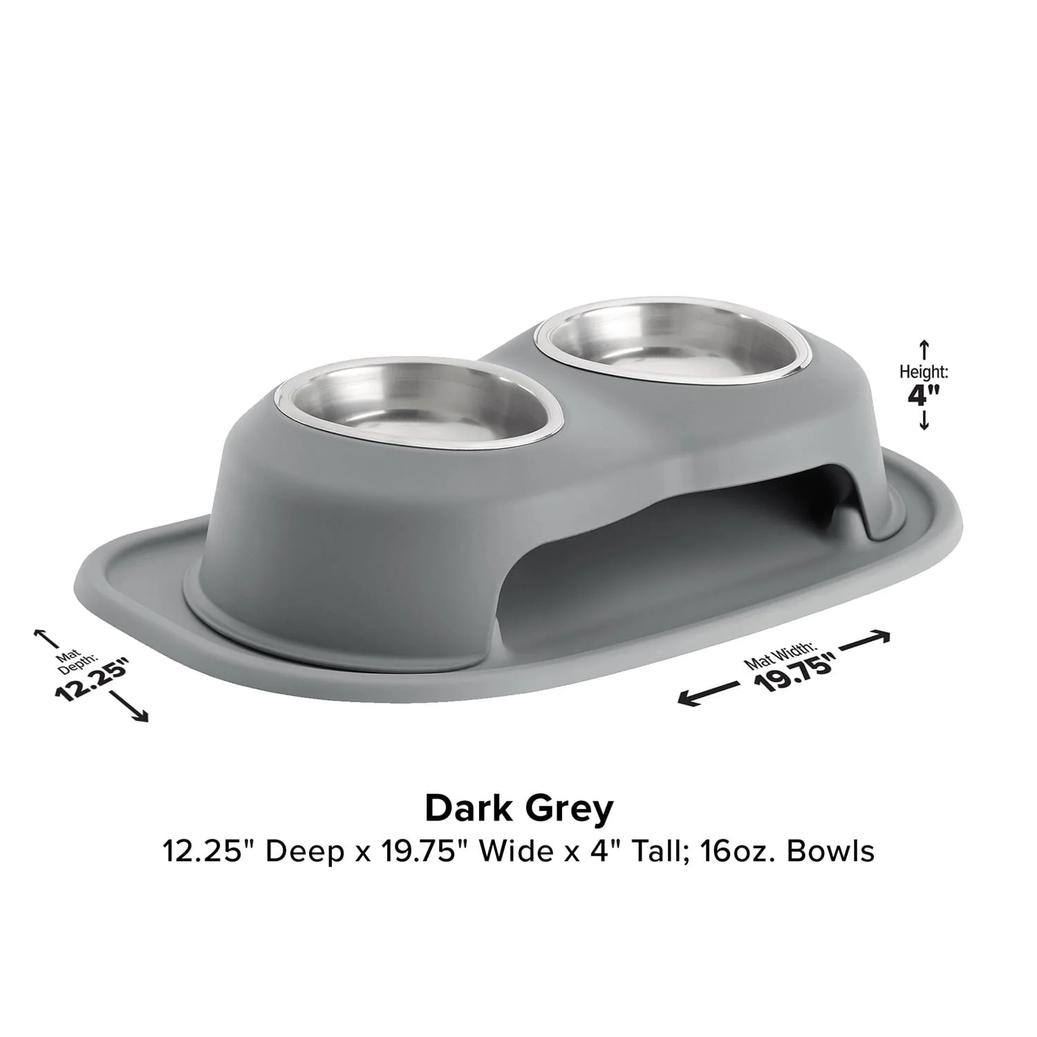 WeatherTech Double High Pet Feeding System, Stainless Steel - Image 12