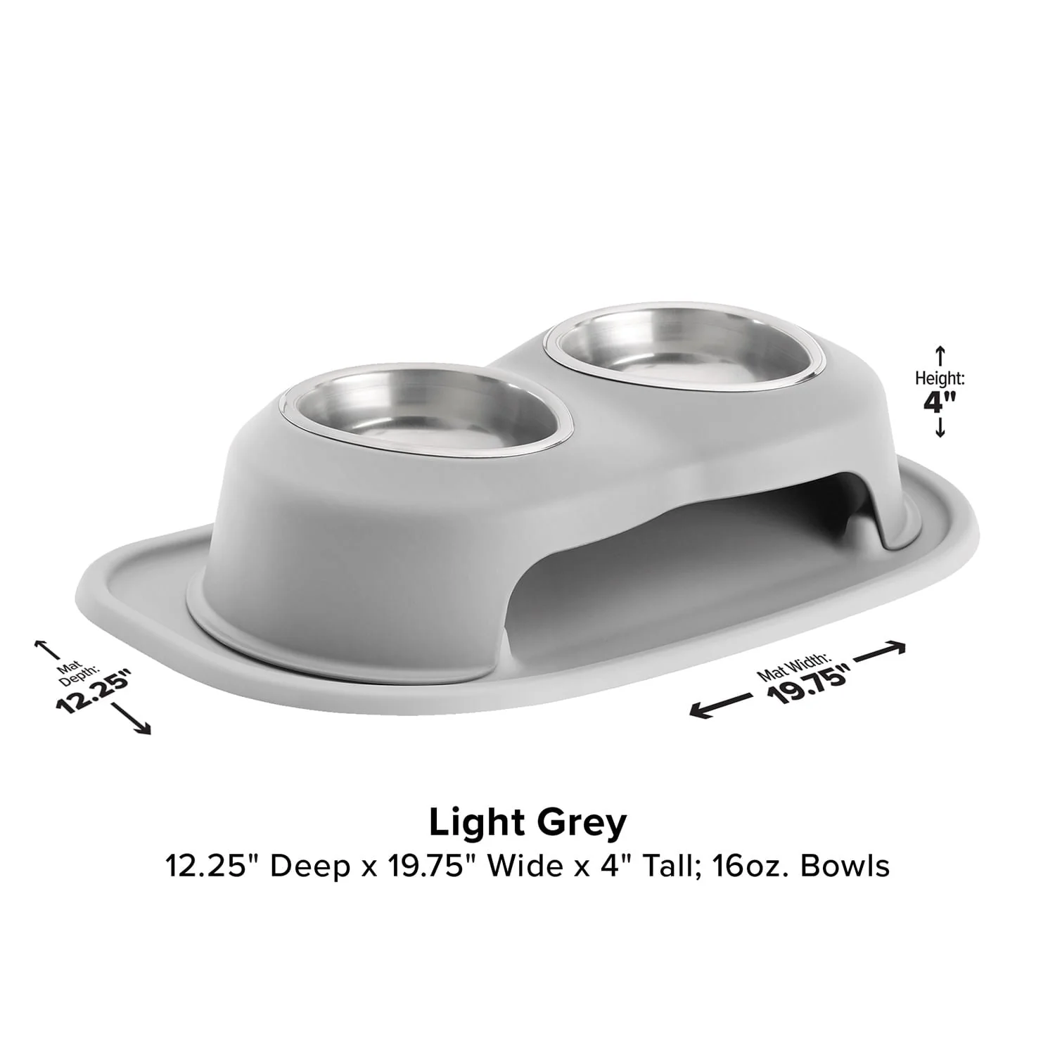 WeatherTech Double High Pet Feeding System, Stainless Steel - Image 18