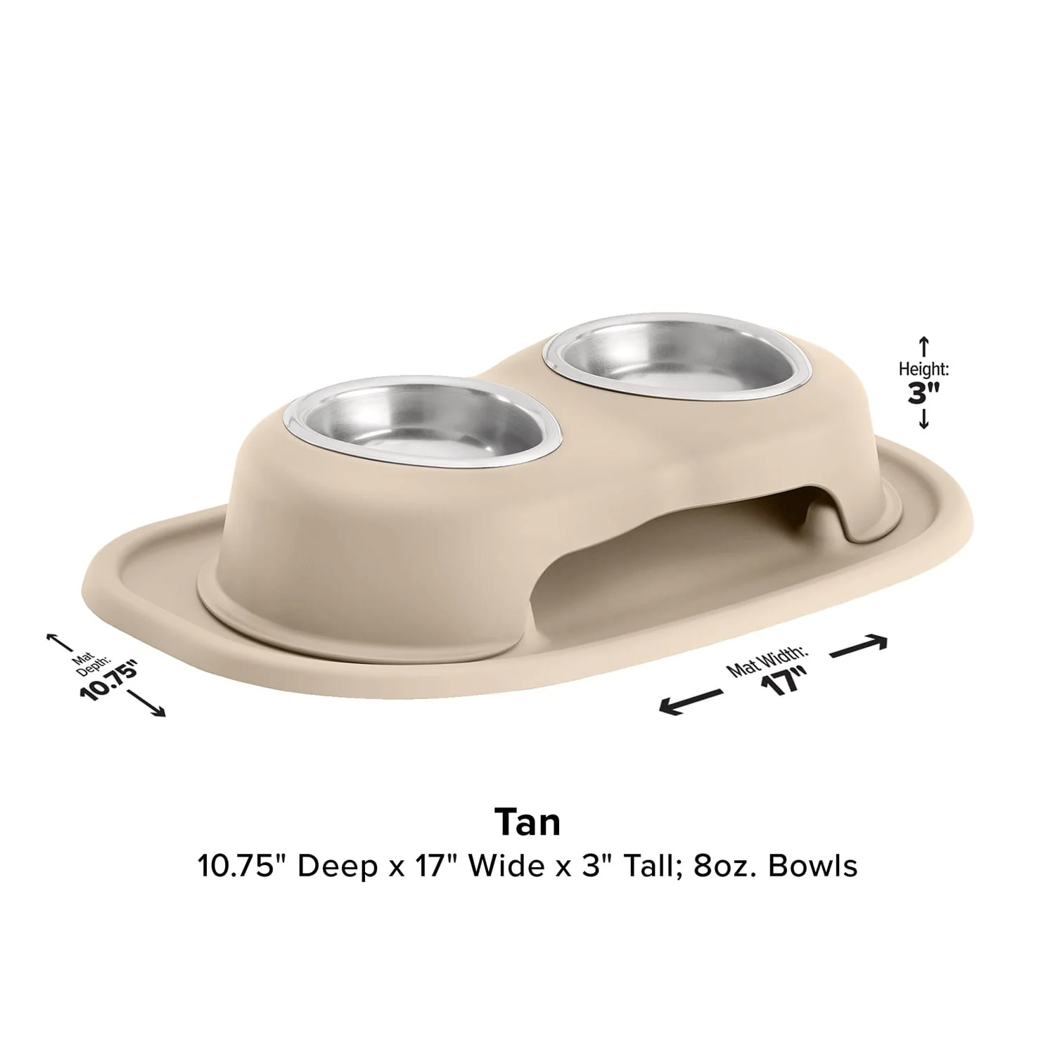 WeatherTech Double High Pet Feeding System, Stainless Steel - Image 23