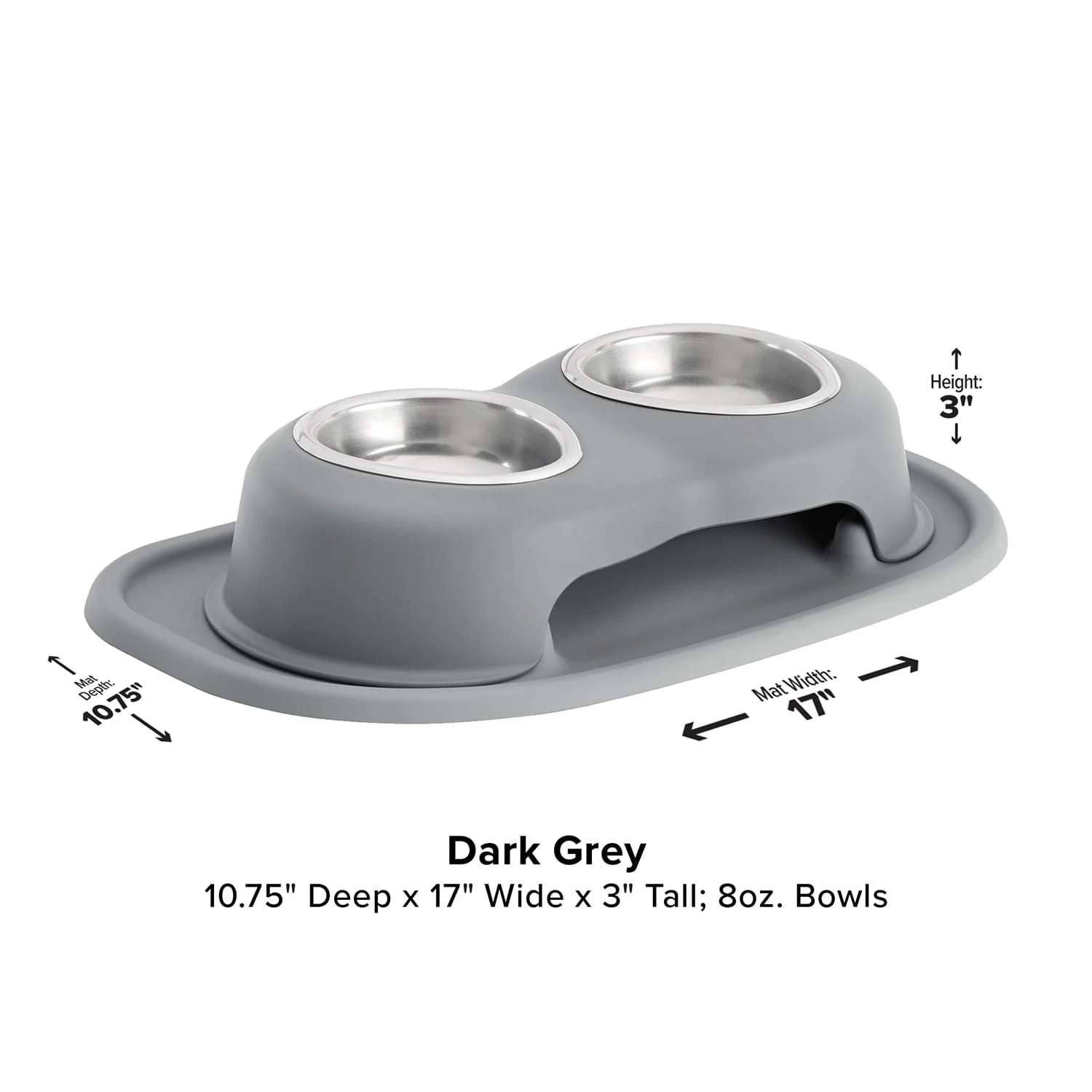 WeatherTech Double High Pet Feeding System, Stainless Steel - Image 37