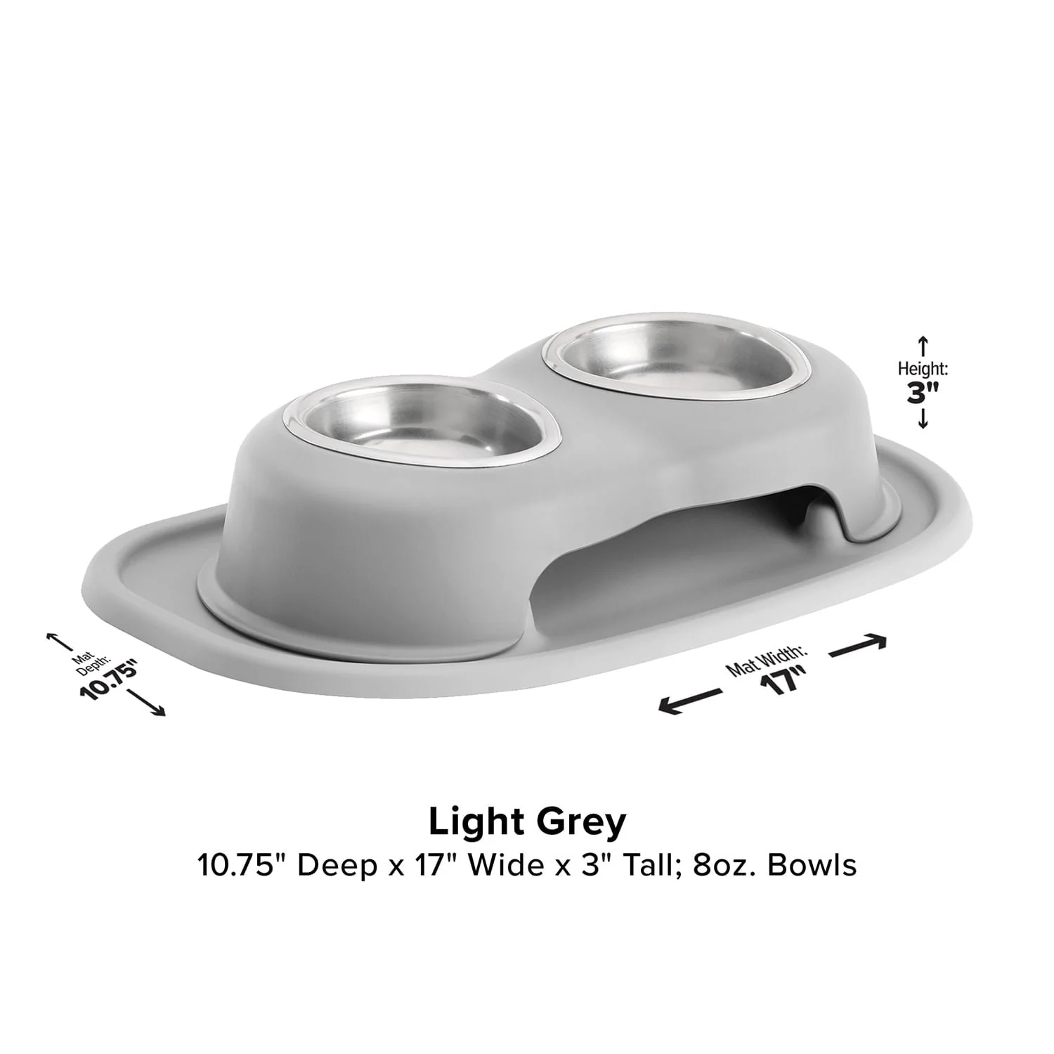 WeatherTech Double High Pet Feeding System, Stainless Steel - Image 38