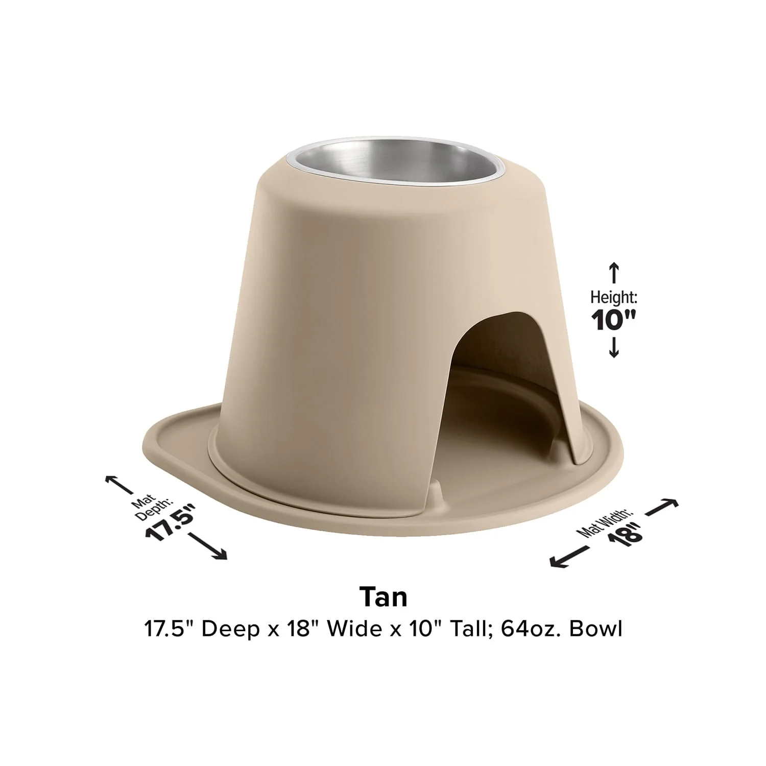 WeatherTech Single High Pet Feeding System, Stainless Steel - Image 12