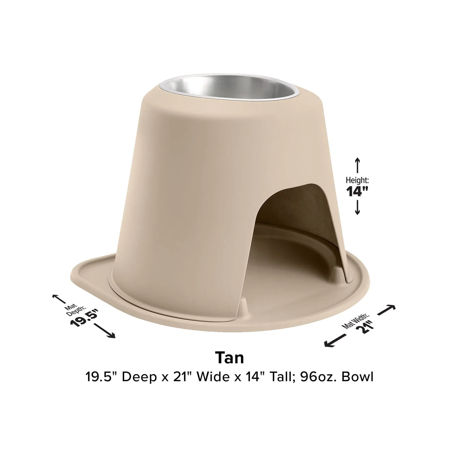 WeatherTech Single High Pet Feeding System, Stainless Steel - Image 16