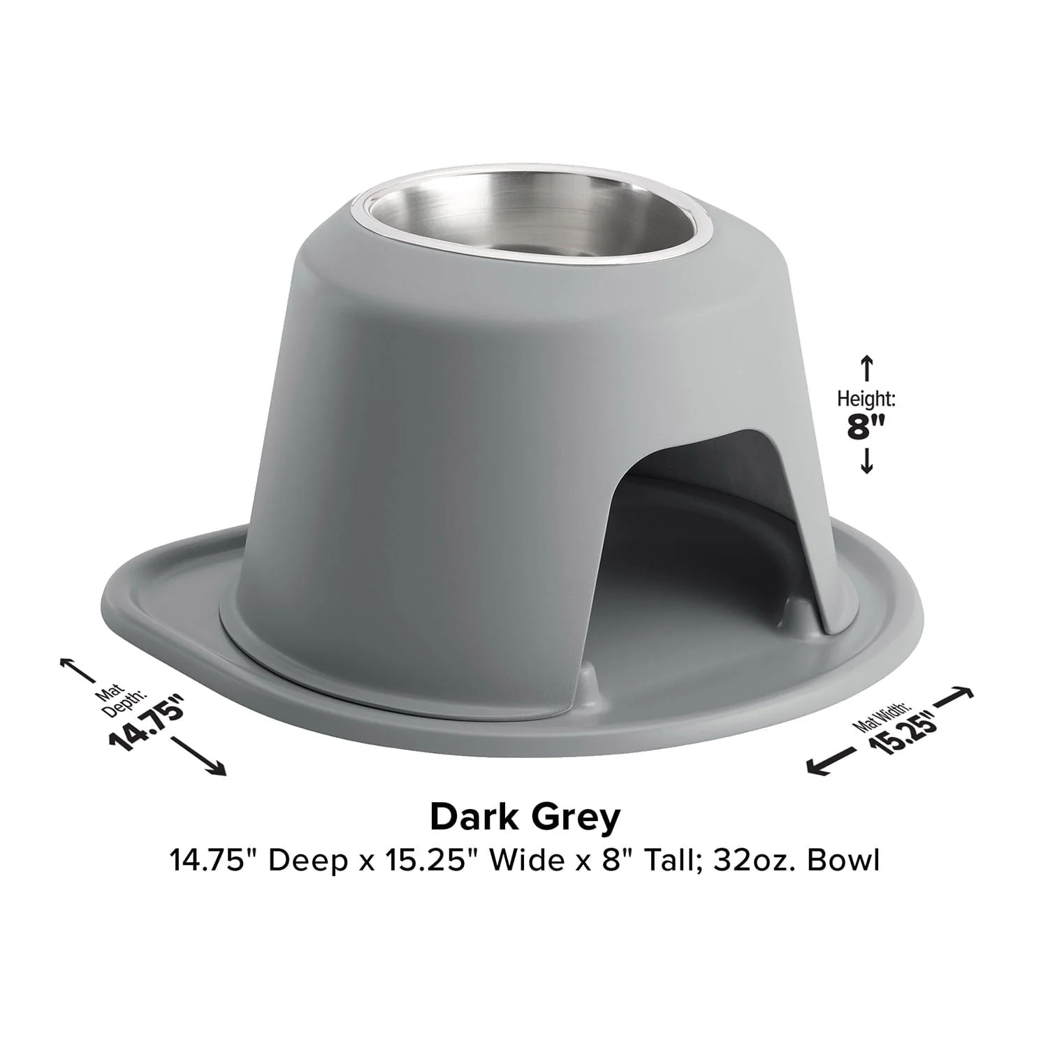 WeatherTech Single High Pet Feeding System, Stainless Steel - Image 23
