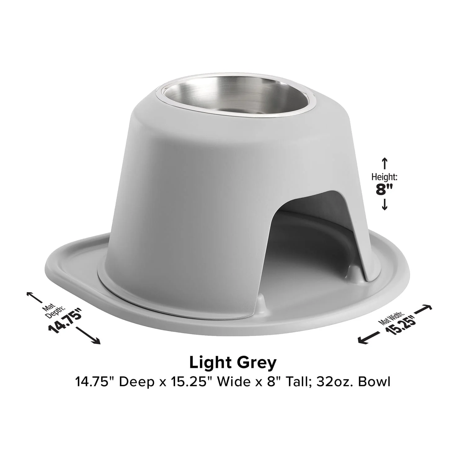 WeatherTech Single High Pet Feeding System, Stainless Steel - Image 24
