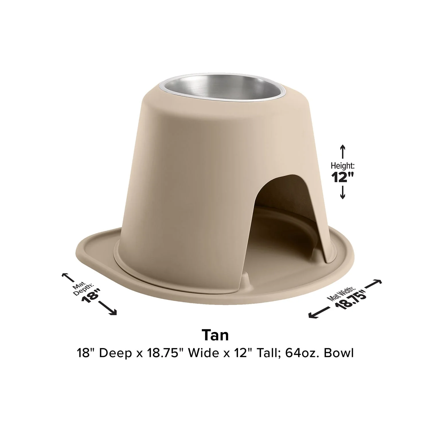 WeatherTech Single High Pet Feeding System, Stainless Steel - Image 27