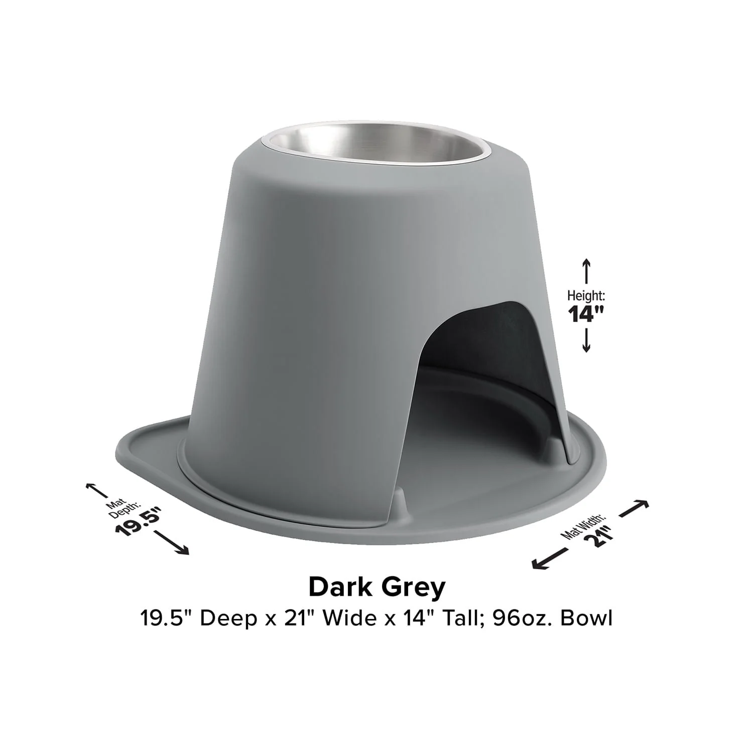 WeatherTech Single High Pet Feeding System, Stainless Steel - Image 28