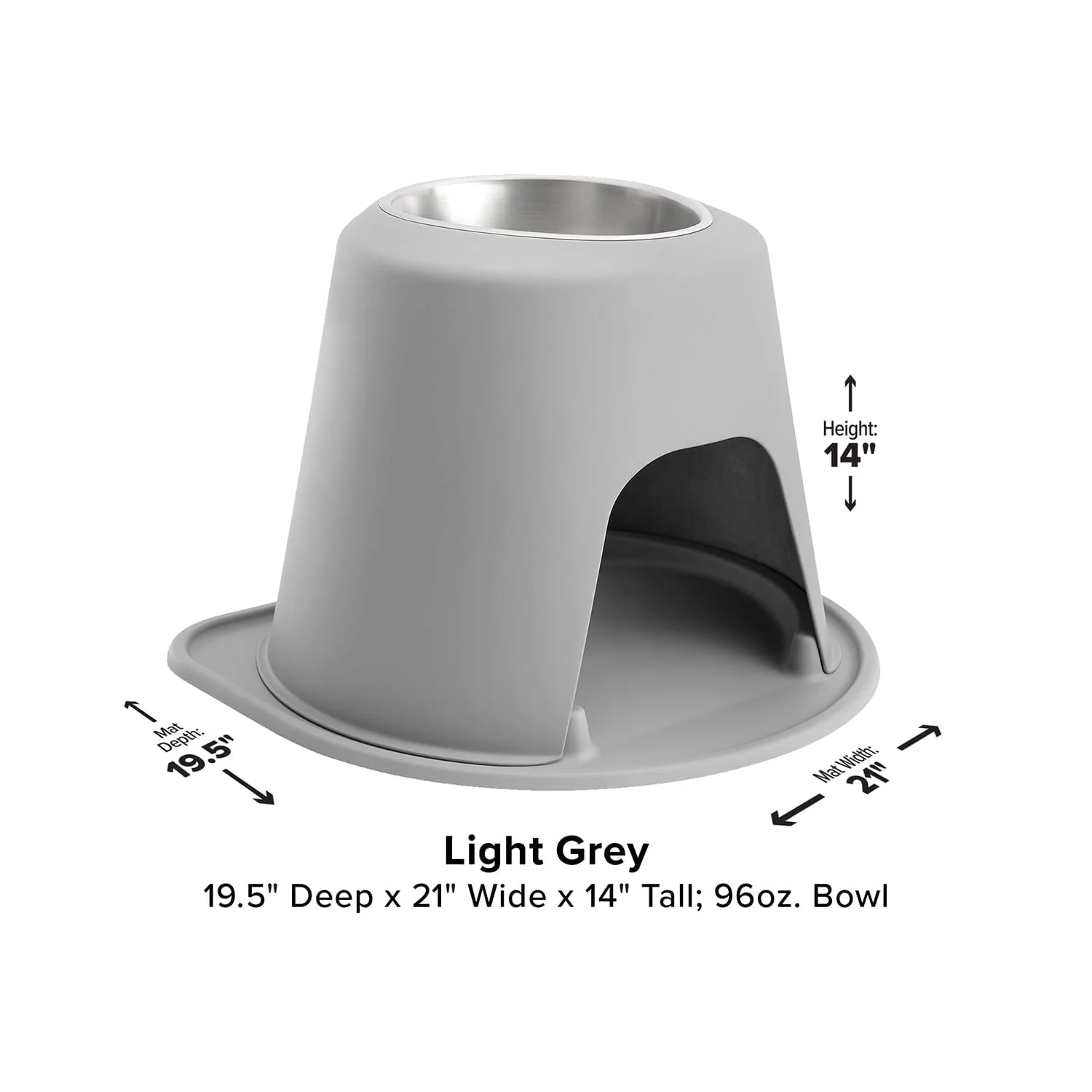 WeatherTech Single High Pet Feeding System, Stainless Steel - Image 40