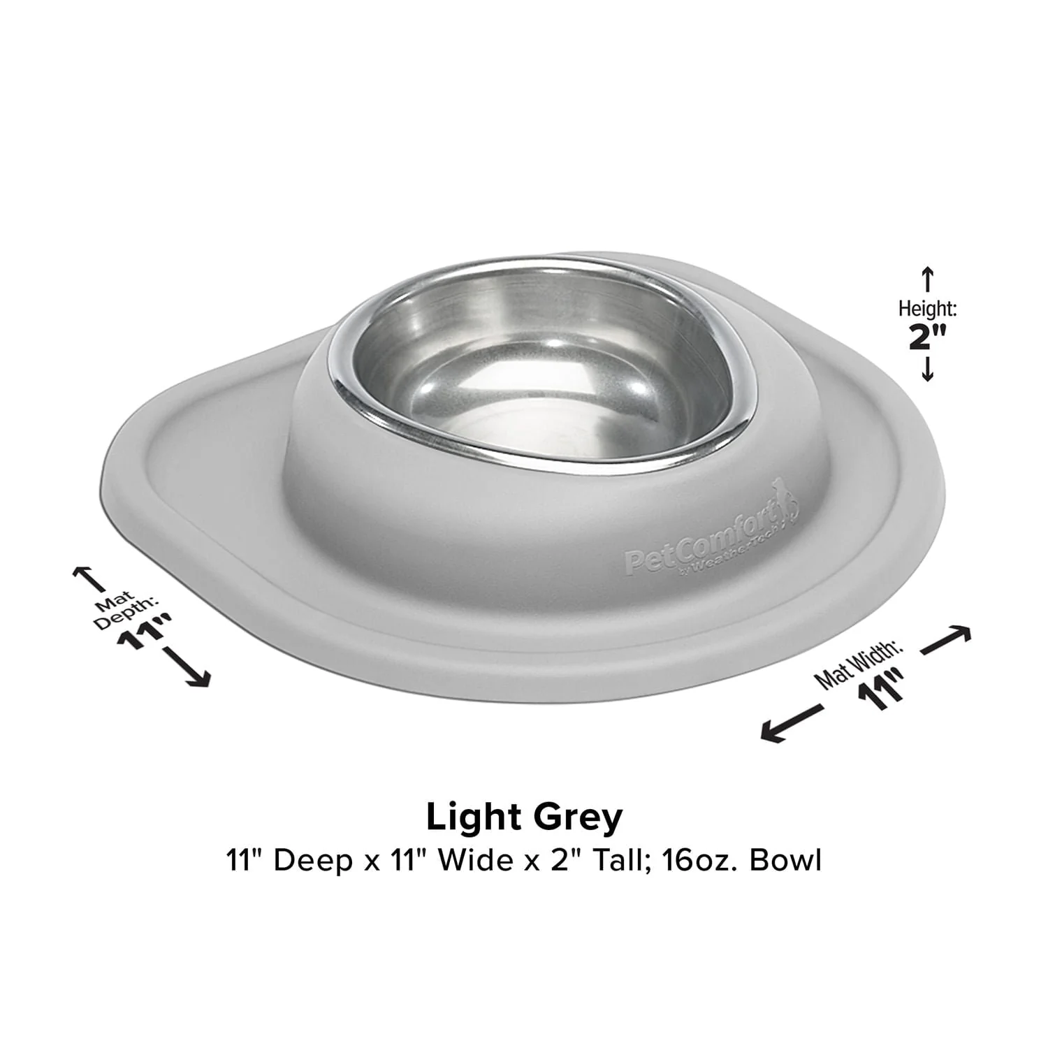 WeatherTech Single Low Pet Feeding System, Stainless Steel - Image 21