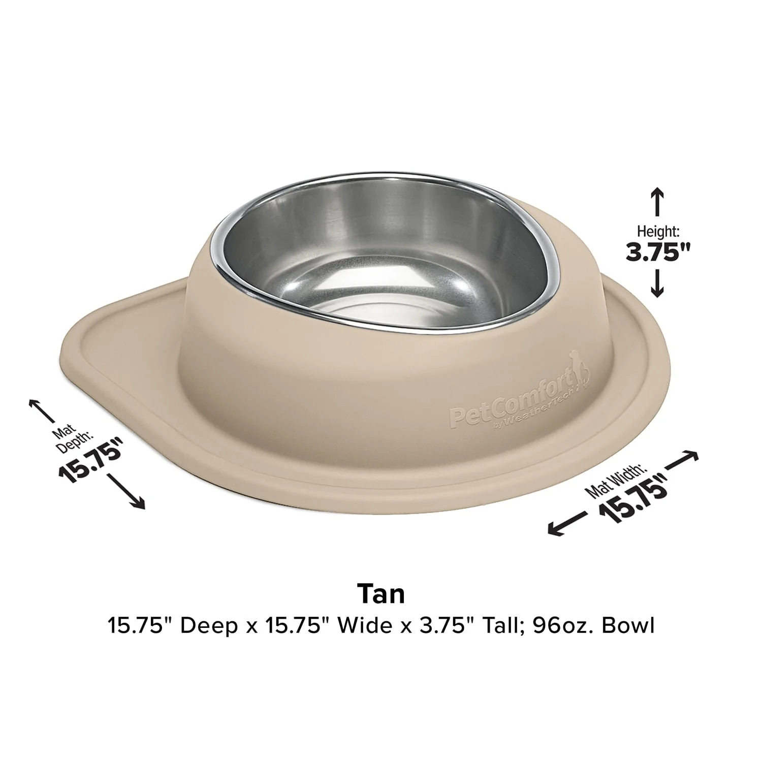 WeatherTech Single Low Pet Feeding System, Stainless Steel - Image 33