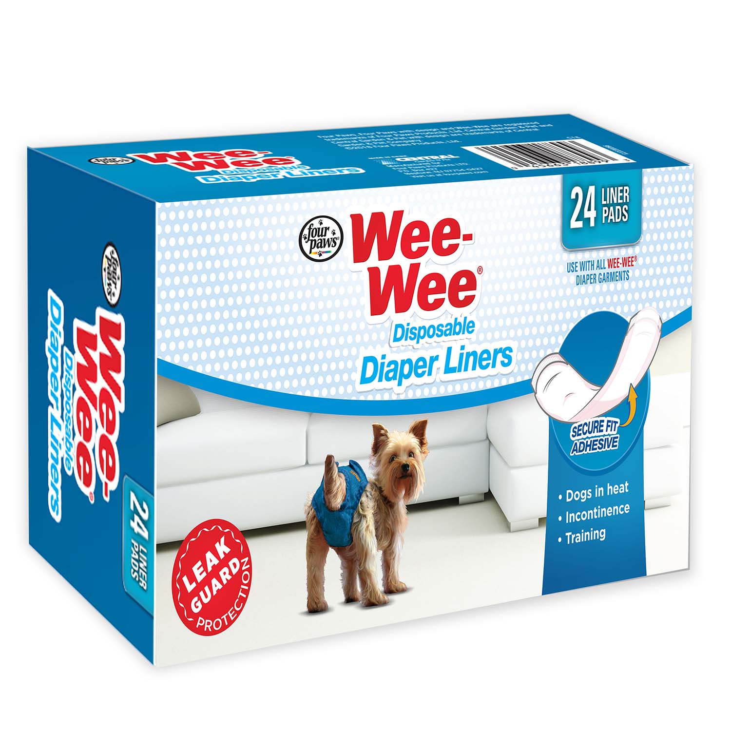 Wee-Wee Dog Diaper Garment Pads, 24 Count - Image 4