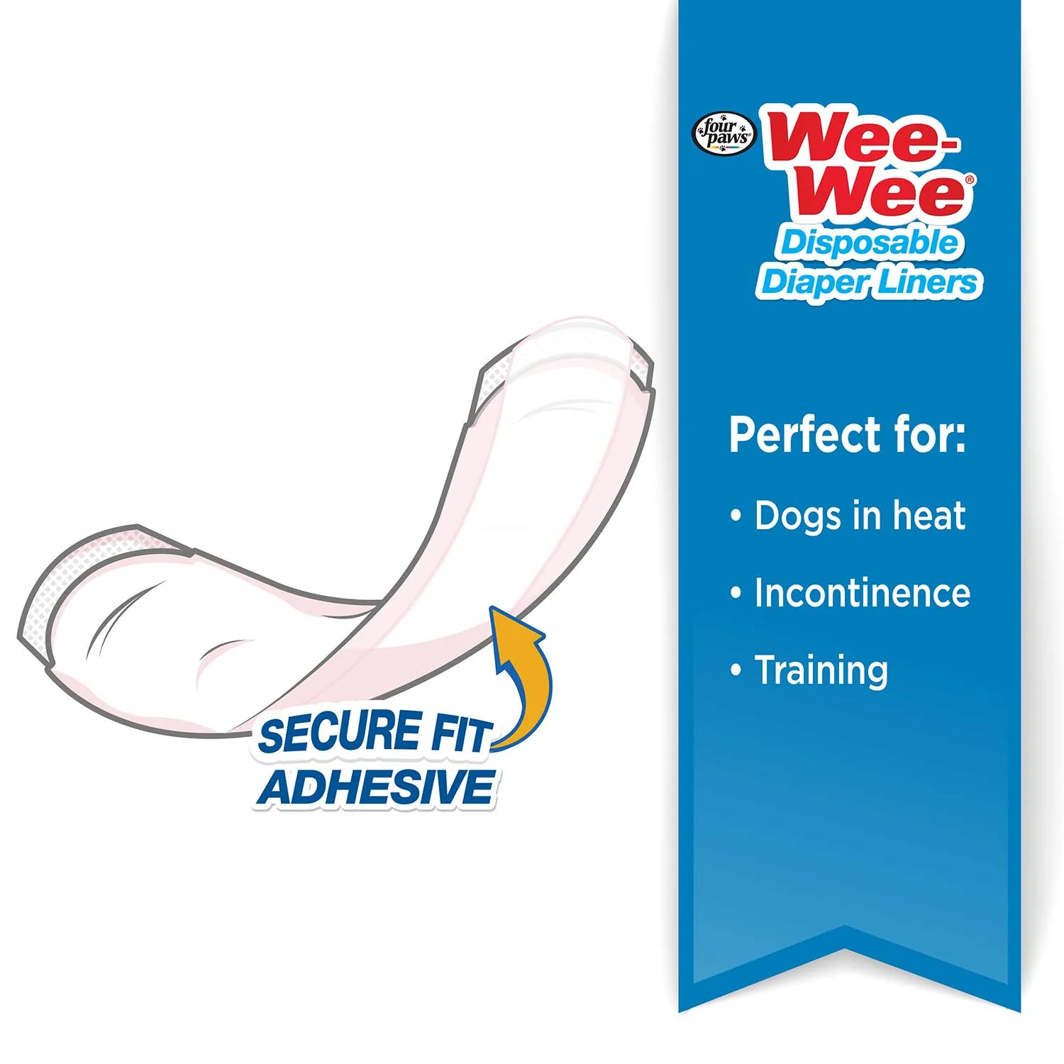 Wee-Wee Dog Diaper Garment Pads, 24 Count - Image 5
