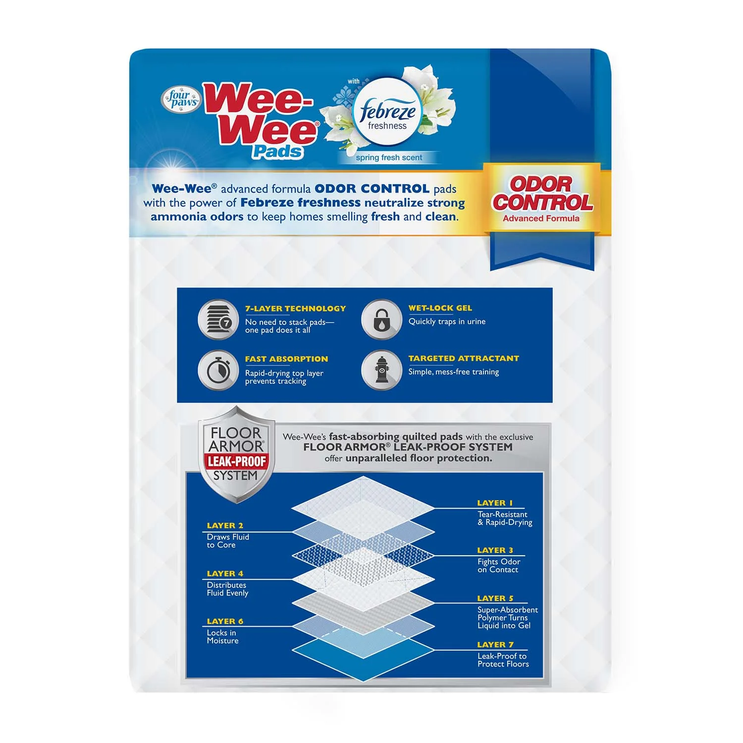 Wee-Wee Odor Control Dog Training Pads with Febreze Freshness - Image 14
