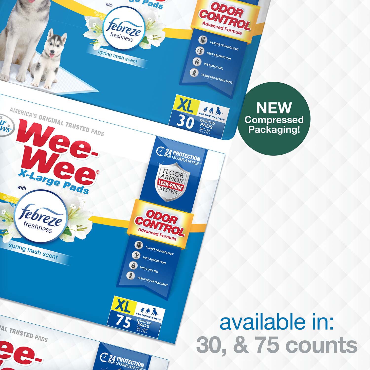 Wee-Wee Odor Control X-Large Dog Pads with Febreze Freshness - Image 10